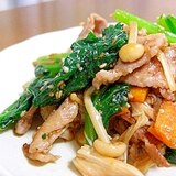 豚肉と野菜のごま炒め